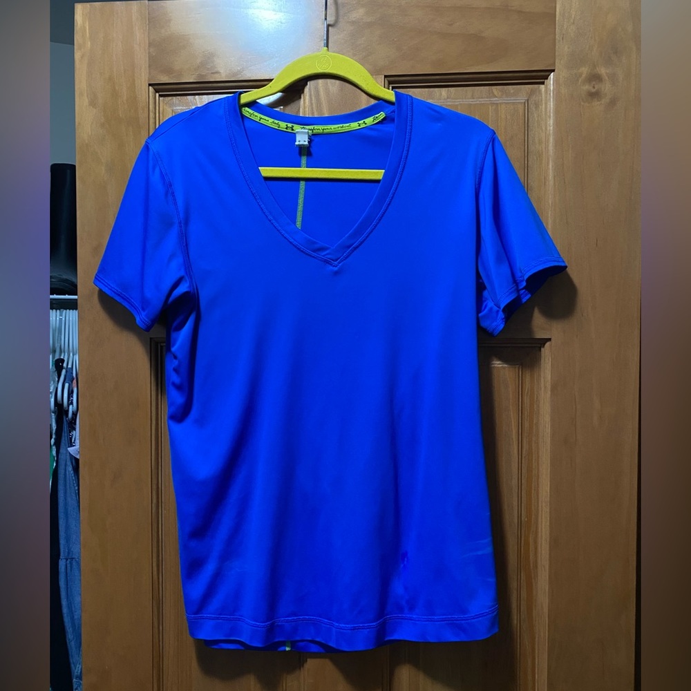 Blue under armour top